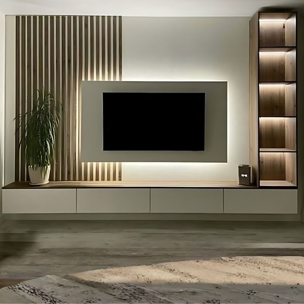 Arlix, habillage mural bois tv