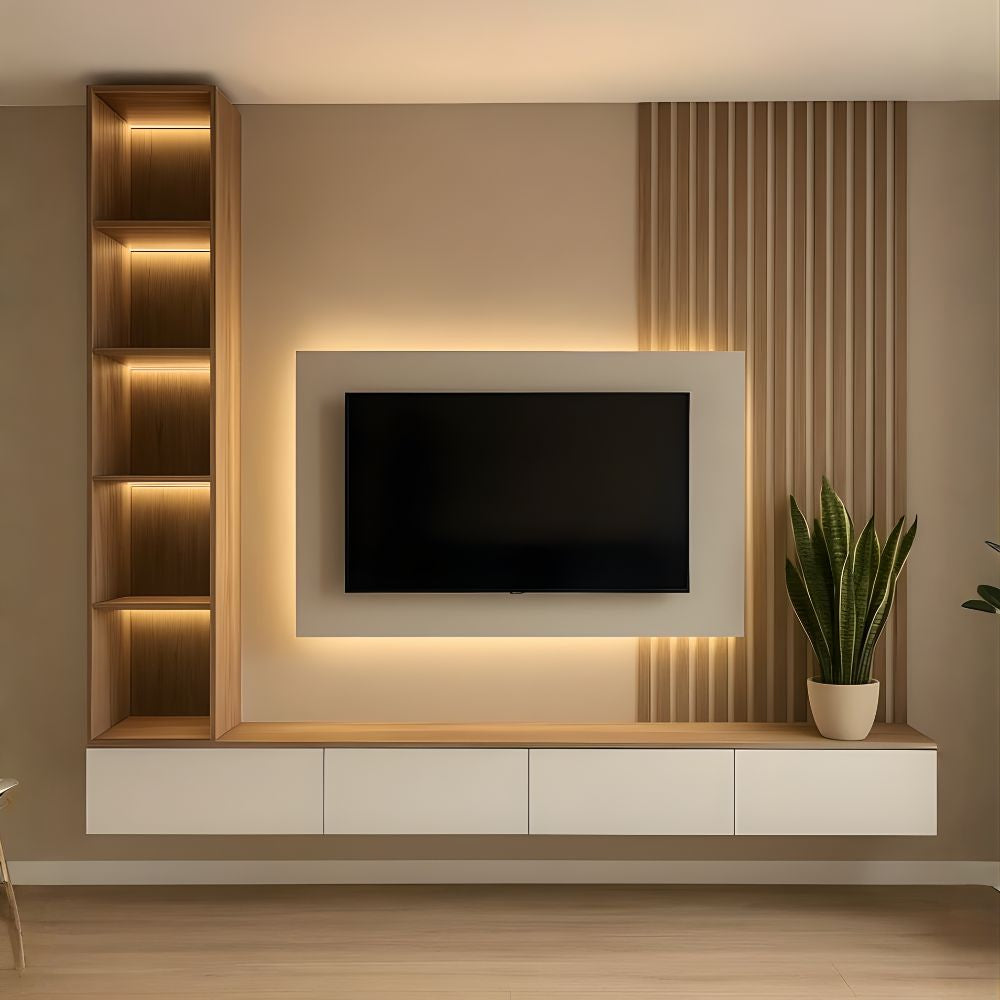 Arlix, habillage mural bois tv