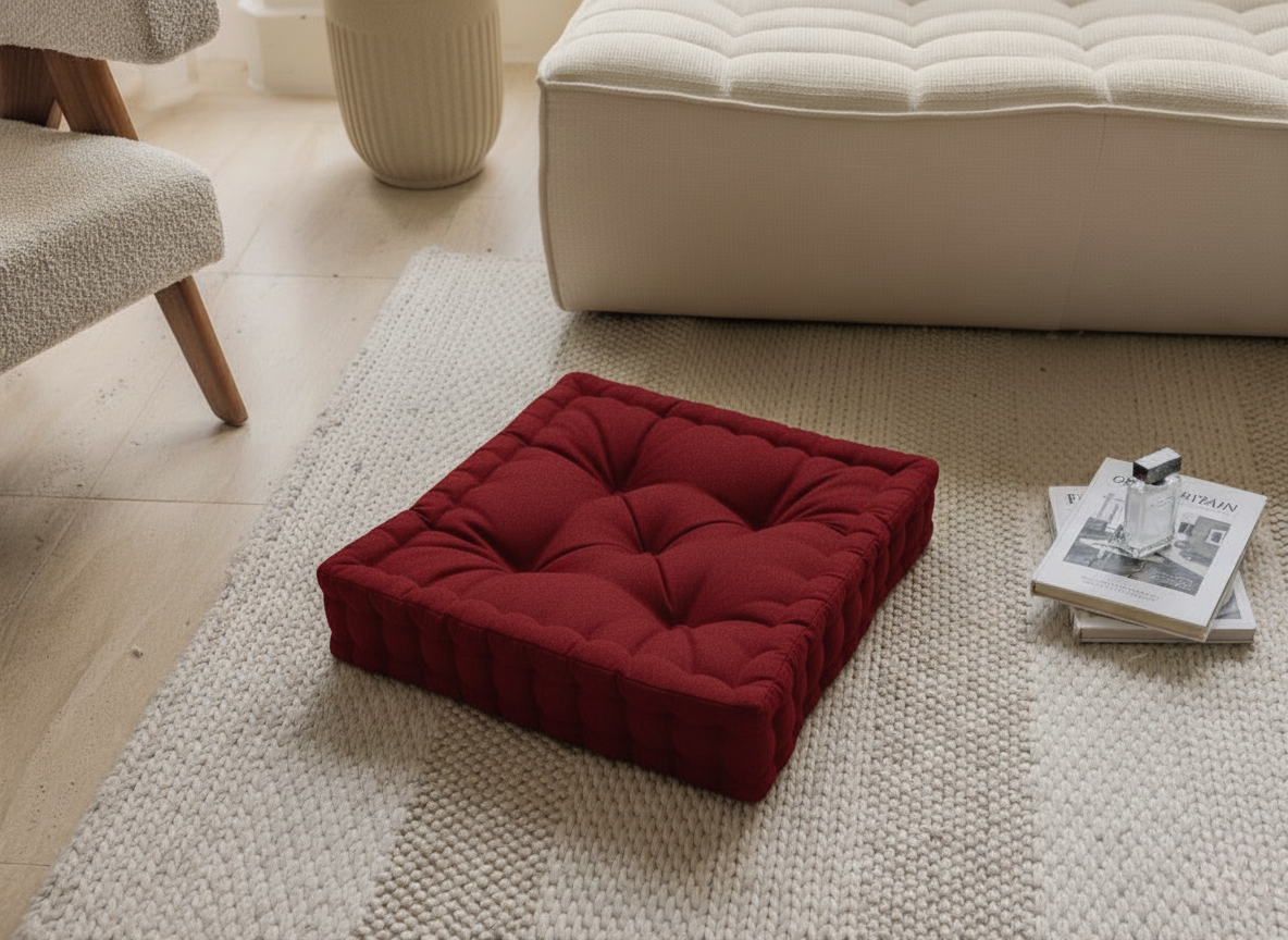 Cotton floor cushion (60 x 60 cm)