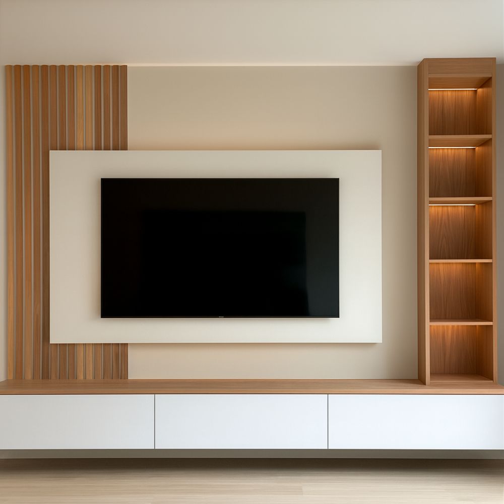 Arlix, habillage mural bois tv