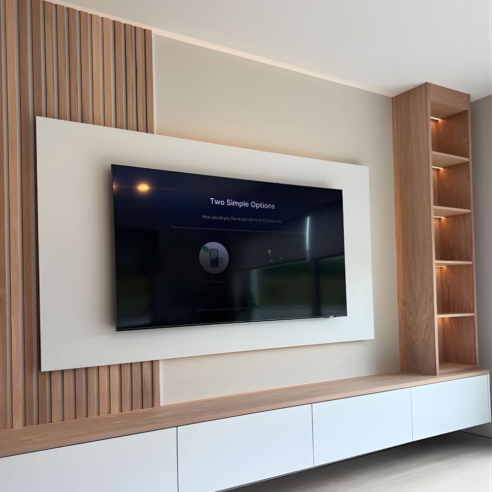 Arlix, habillage mural bois tv