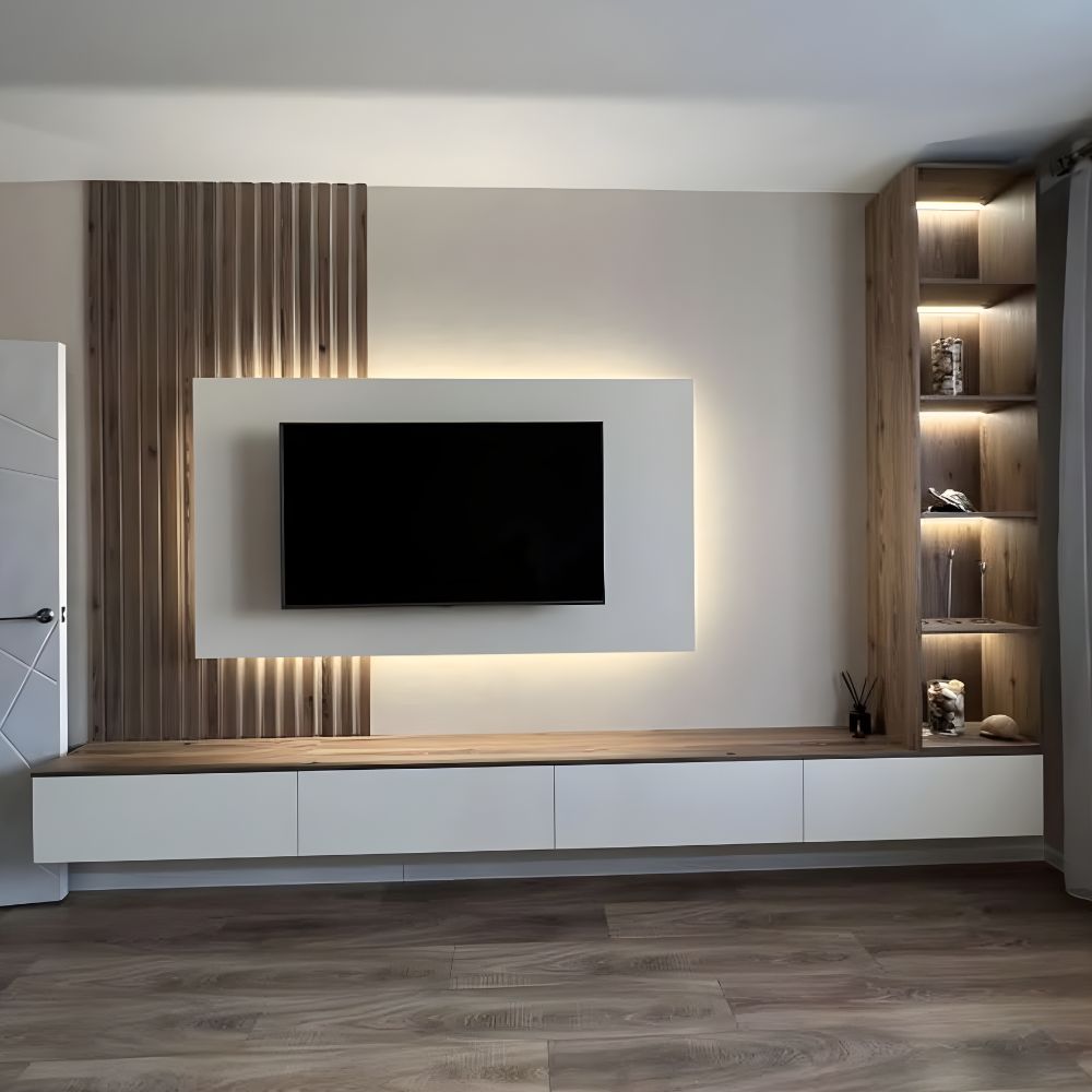Arlix, habillage mural bois tv