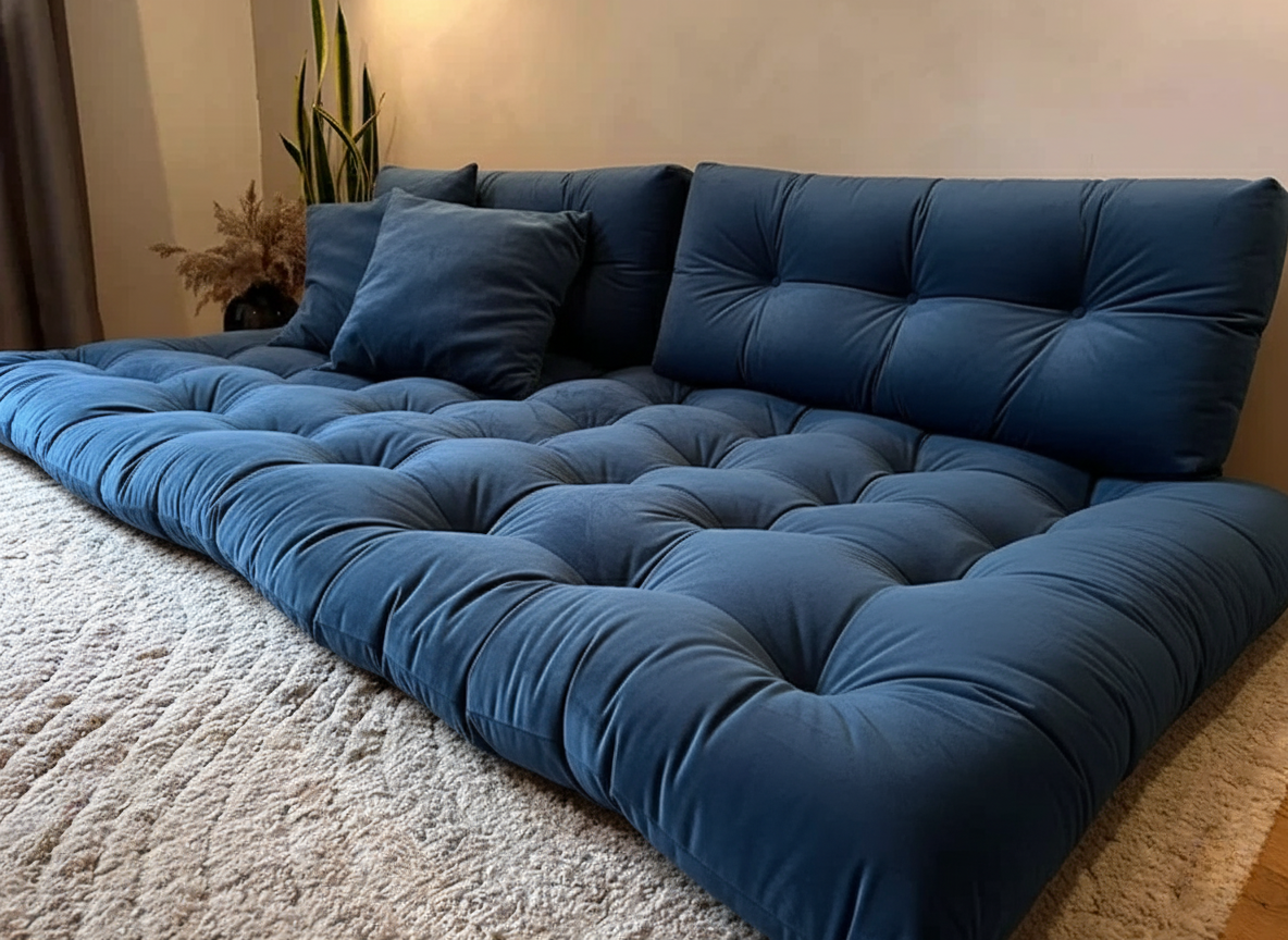 MATELAS DE SOL 190X120 CM AVEC DEUX OREILLERS