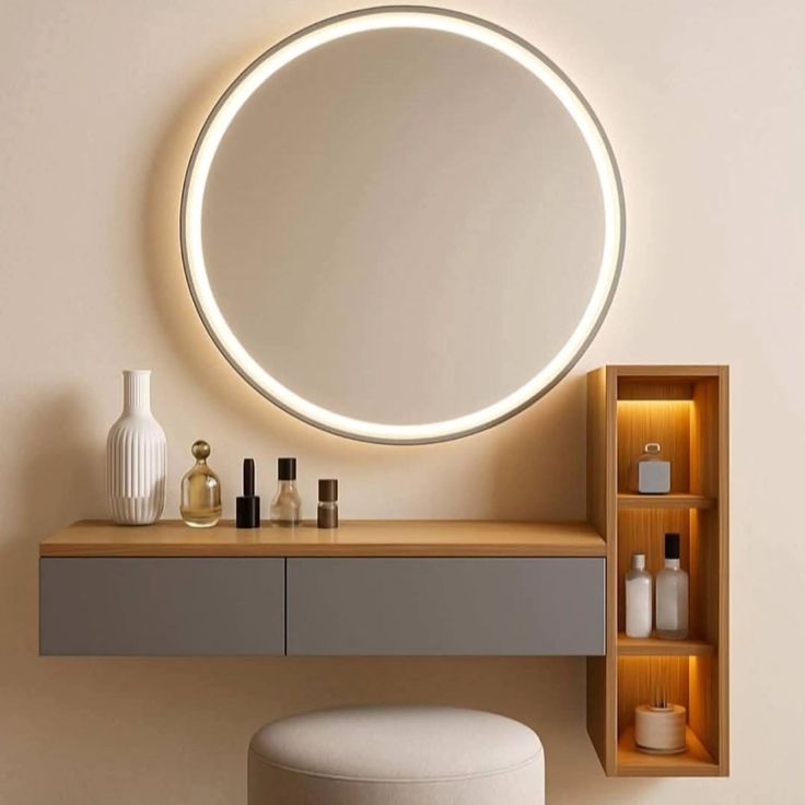 coin maquillage avec LED